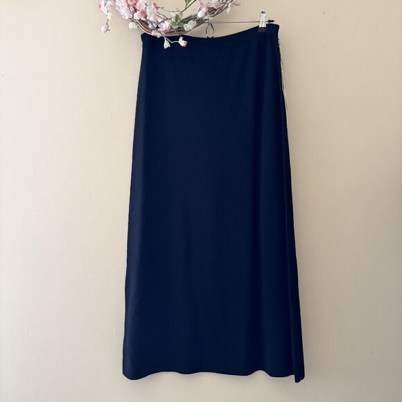 easyspirit Knit Black Maxi Skirt Womens Size 2 - Picture 1 of 5